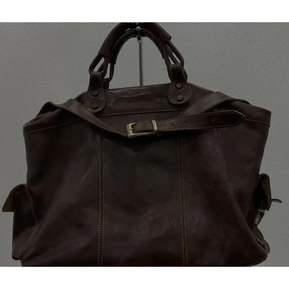 TUSCANY LEATHER EUC XL TRAVEL WEEKENDER BAG